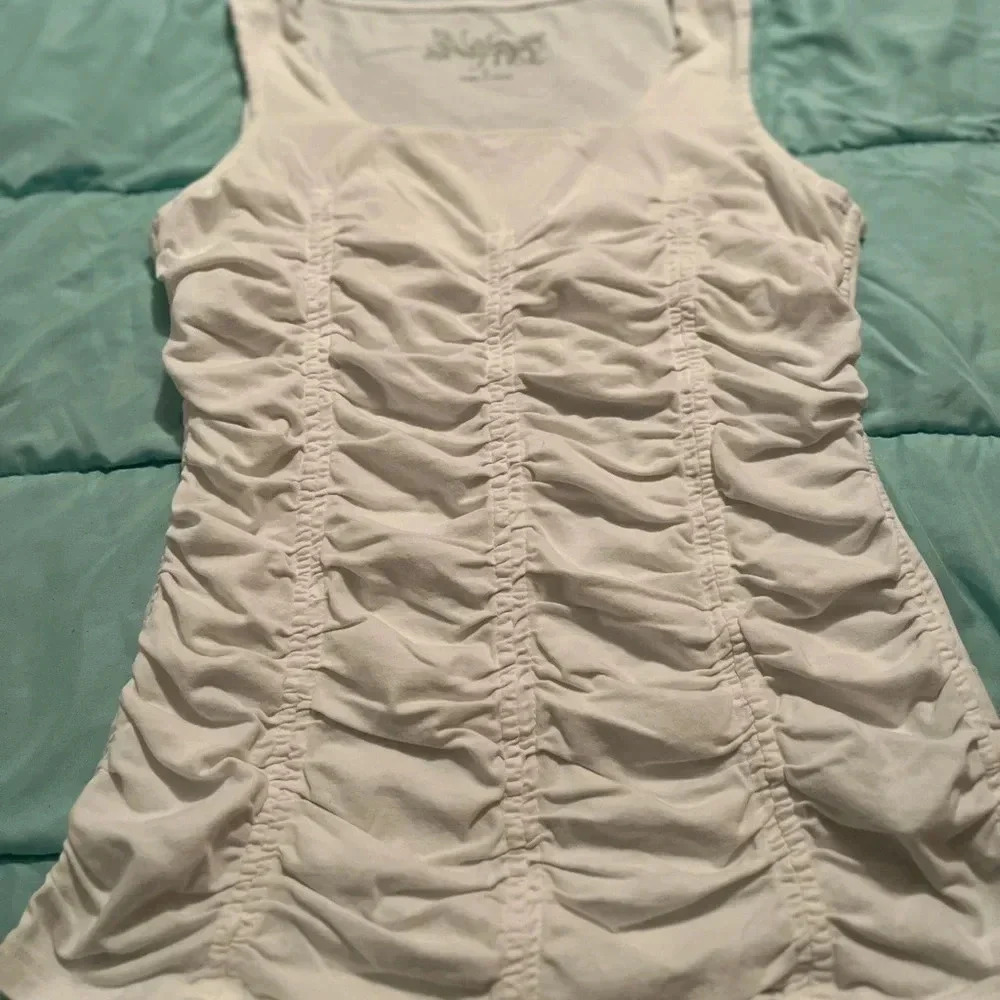 Two at a time, White tank top size small